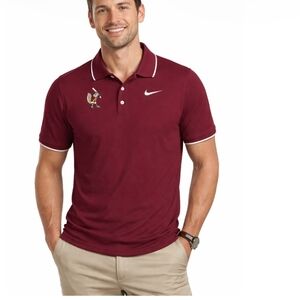 Nike Red Polo Shirt Athletic Design Size Small